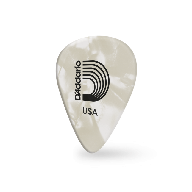 D'Addario 1CBKP2 .70 Classic Picks White Pearl