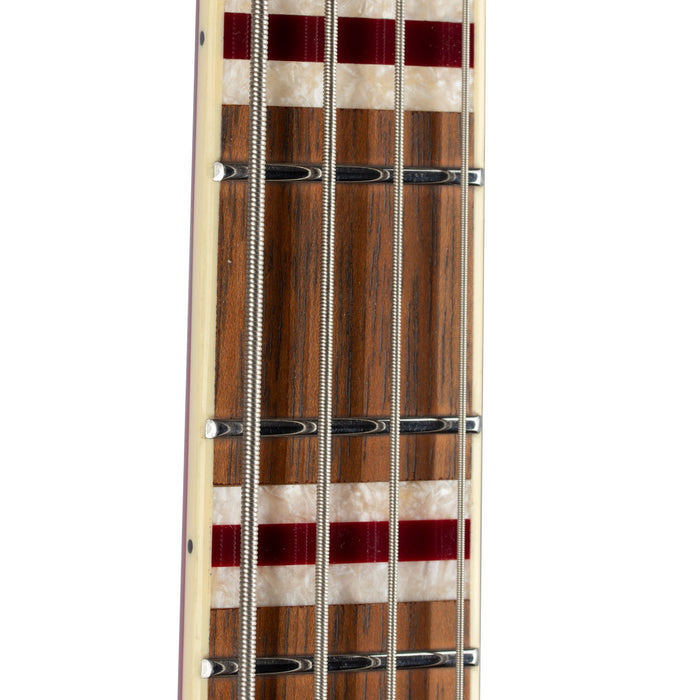 Hofner Verythin Bass CT - Transparent Red