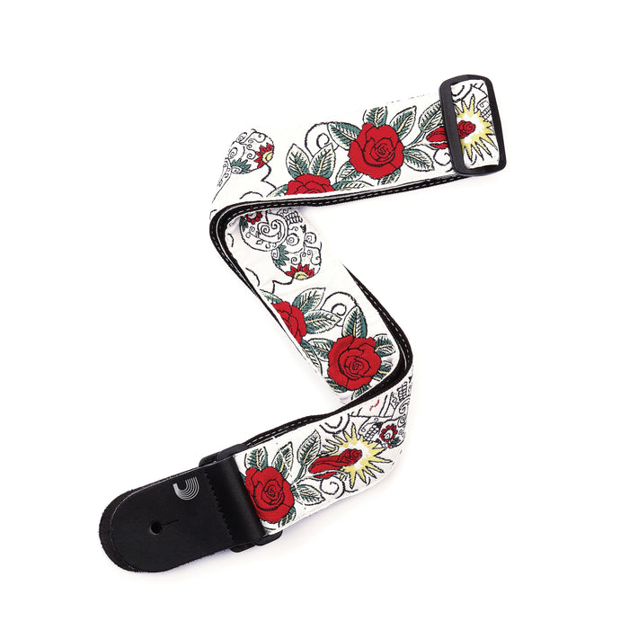 D'Addario Woven Guitar Strap, Dia de los Muertos