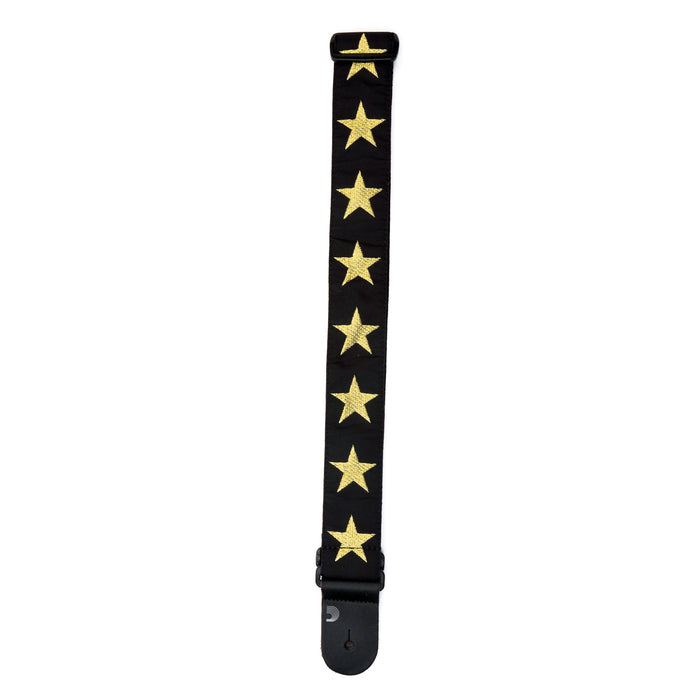 D'Addario Woven Guitar Strap, Gold Star