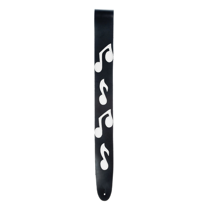 D'Addario Icon Collection Leather Guitar Strap, Note