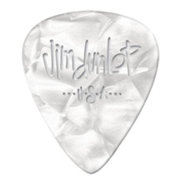 Dunlop Celluloid Classic White Pearl Thin (12) Picks