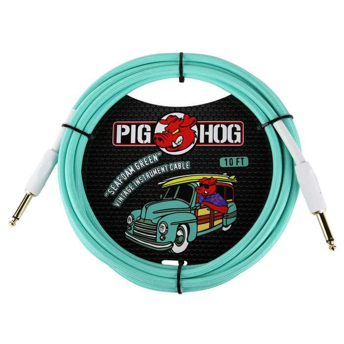 Pig Hog 10 Seafoam Green Cable