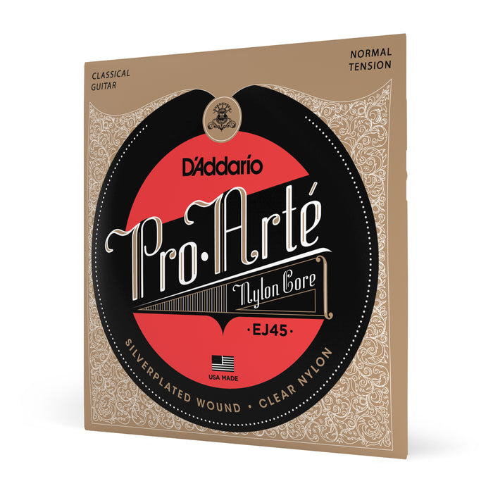 D'Addario EJ45 Pro-Arte Nylon Classical Guitar Strings, Normal Tension