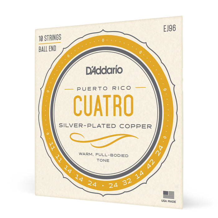 D'Addario EJ96 Cuatro-Puerto Rico Strings