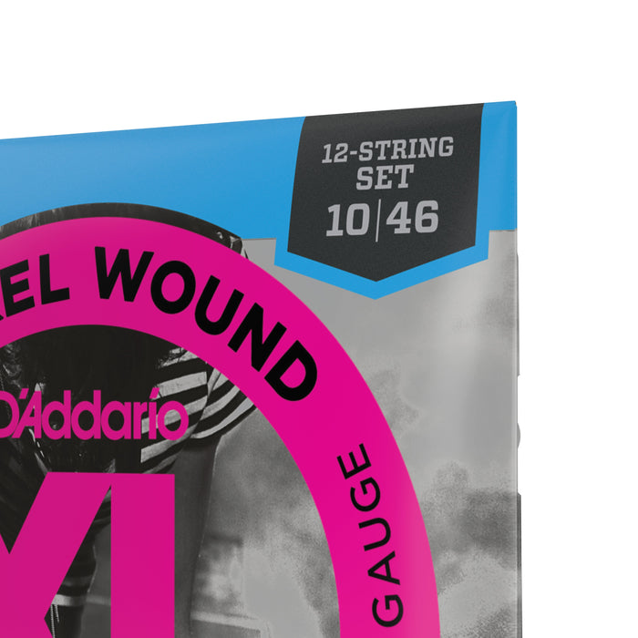 D'Addario EXL150 Nickel Wound Electric Guitar Strings, 12-String, Regular Light, 10-46
