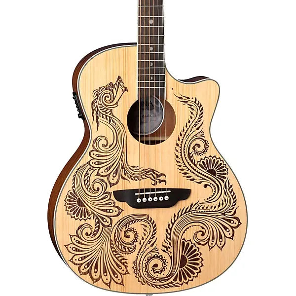 Henna Dragon Spruce top Acoustic Guitar