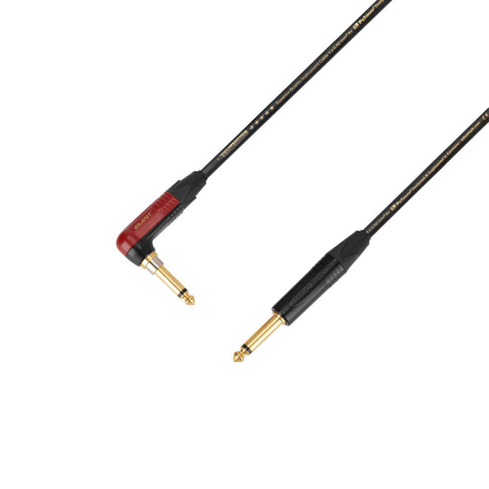 Adam Hall 5 STAR IPR 0300 PALMER® Silent Instrument Cable, 10 ft, Angled to Straight - copy