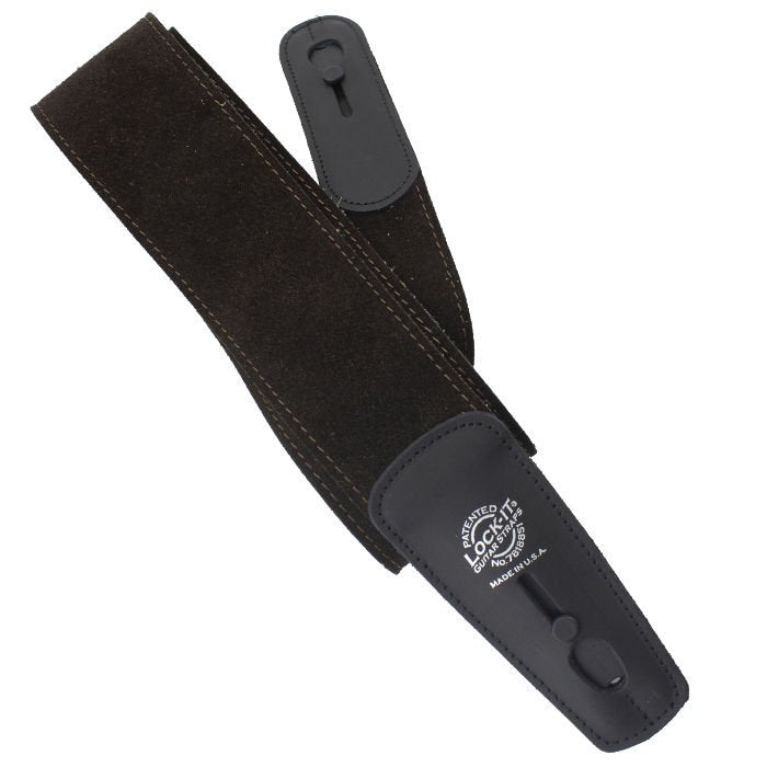 Lock-It Guitar Straps Deluxe Suede CHC