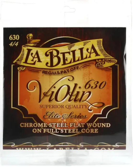 La Bella 4/4 Chrome Steel Violin Strings