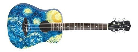 Luna Safari Starry Night Travel Guitar