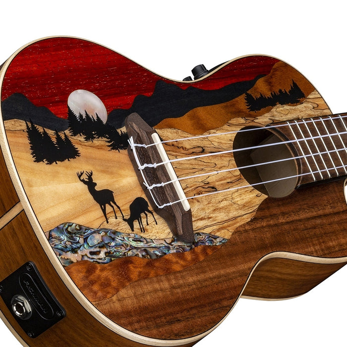 Luna Vista Deer Concert A/E Uke