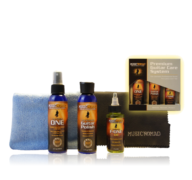 MusicNomad Premium Guitar Care Kit - 5 Pc