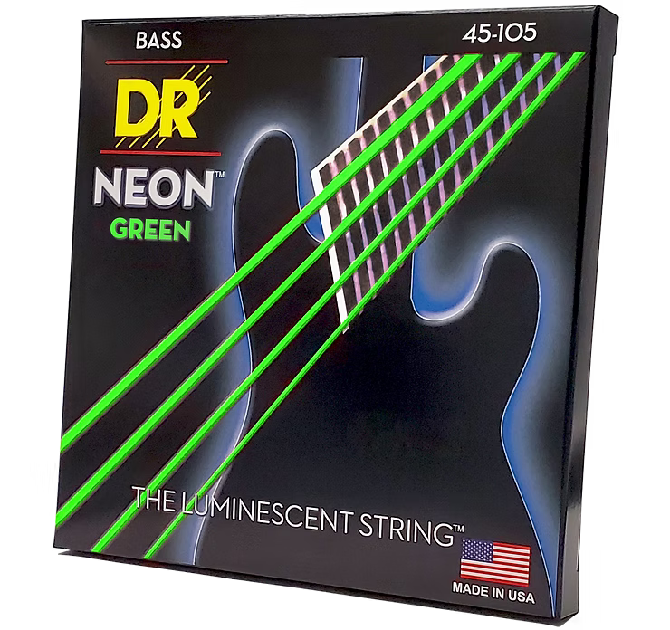 DR NEON GREEN NGB-45 BASS Strings