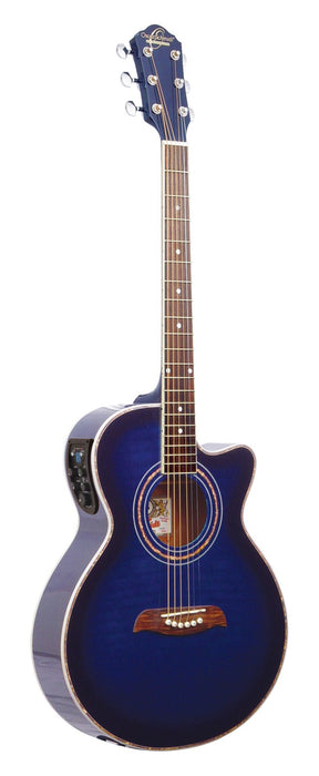 Oscar Schmidt OSI Electric/Acoustic Trans Blue