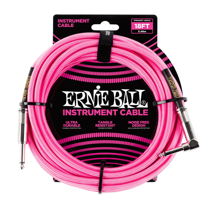 Ernie Ball 10' Pink Inst. Cable S/A