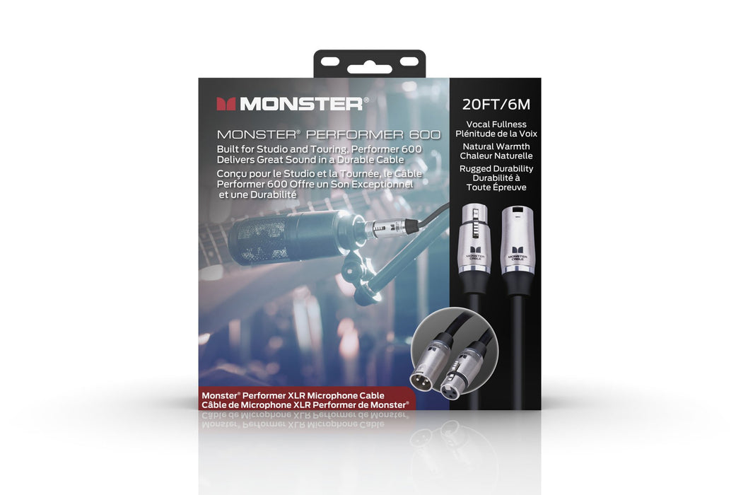 Monster Performer 600 20' Mic. Cable XLR To XLR