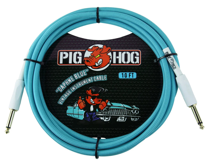 Pig Hog 10 Daphne Blue Inst. Cable,