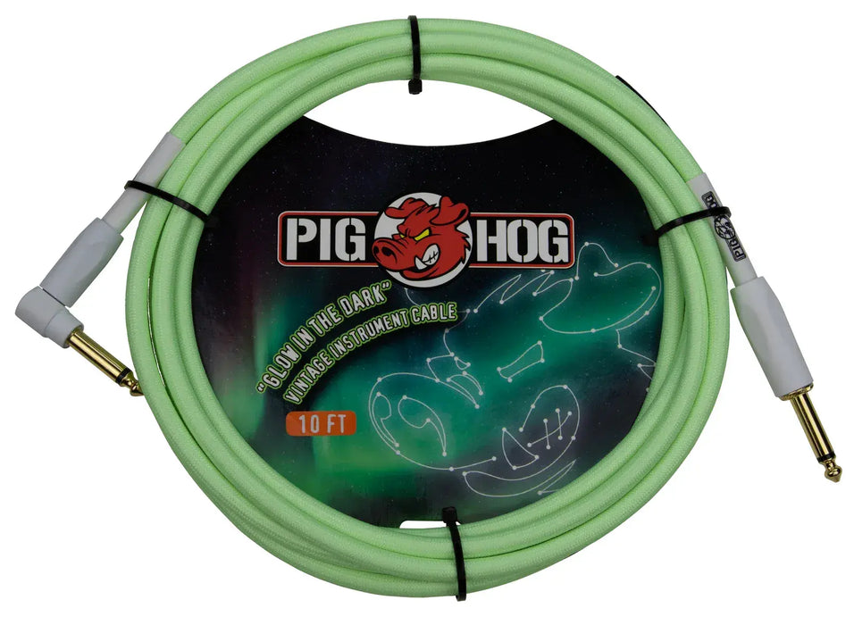 PIG HOG Glow in the Dark 10ft SA Instrument Cable