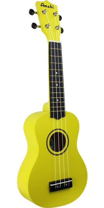 PNUKYW Amahi Soprano YellowTropical Series Ukulele