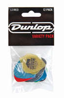 Dunlop Picks Variety Pack Light/Medium Players 12 Pack