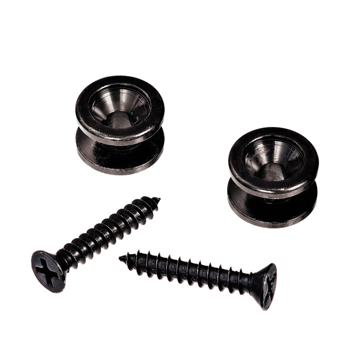D'Addario PWEP102 Solid Brass End Pins - Black (Pair)