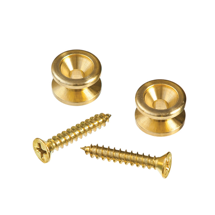 D'Addario PWEP302 Solid Brass End Pins - Brass (Pair)
