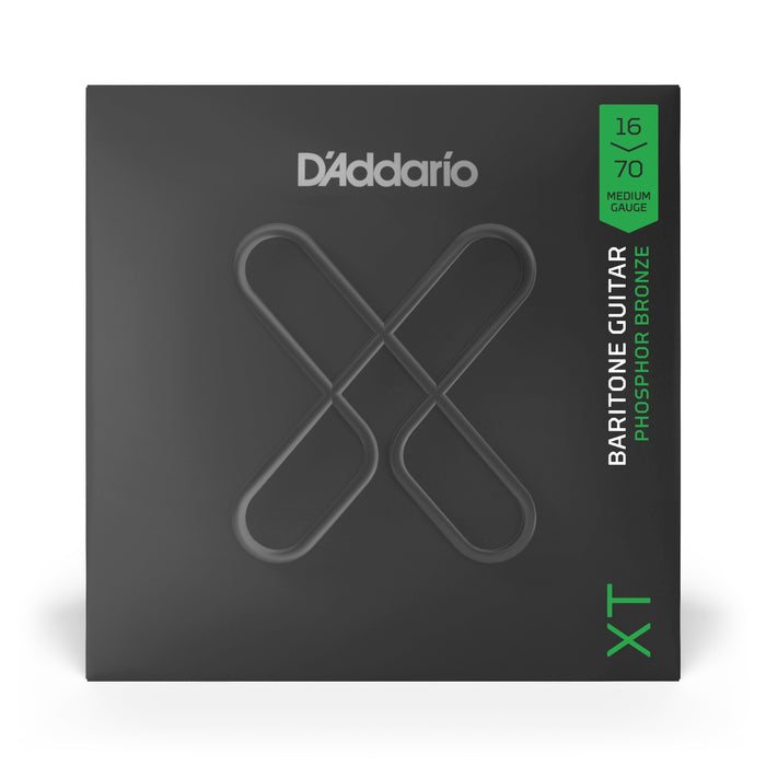D'Addario XTAPB1670 XT Acoustic Phosphor Bronze, Medium, Baritone, 16-70