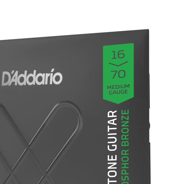 D'Addario XTAPB1670 XT Acoustic Phosphor Bronze, Medium, Baritone, 16-70