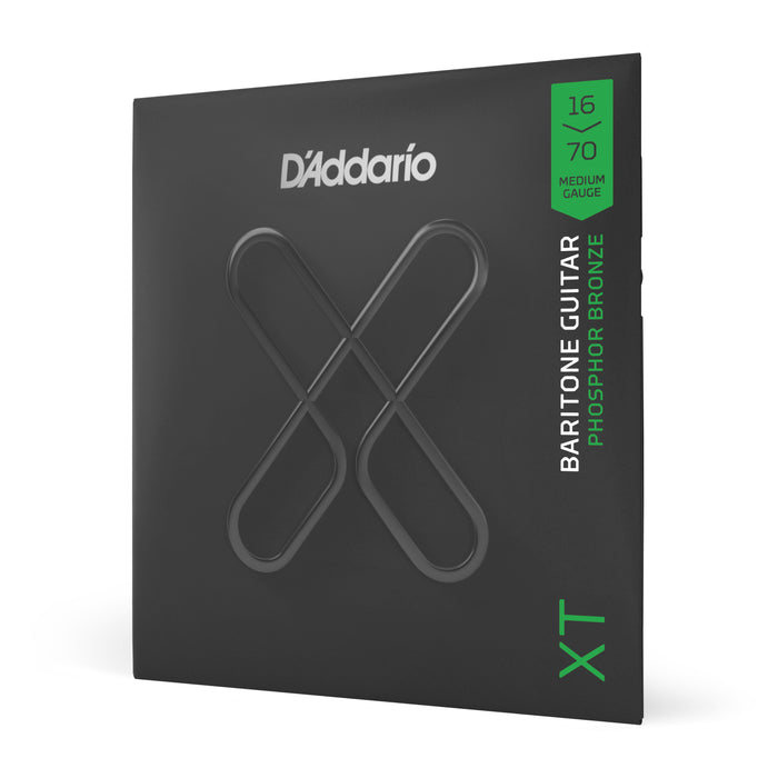 D'Addario XTAPB1670 XT Acoustic Phosphor Bronze, Medium, Baritone, 16-70