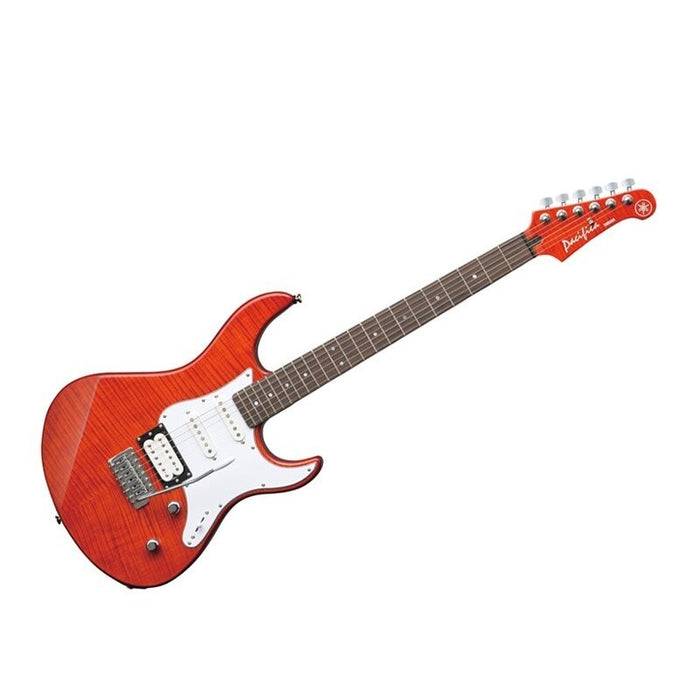 Yamaha Pacifica 212 Flame Maple Body and Headstock Carmel Brown
