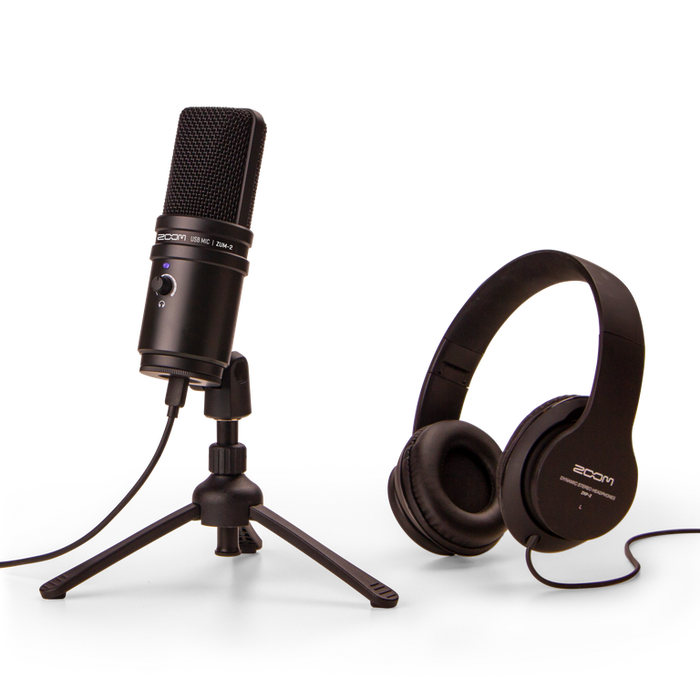 ZOOM ZUM-2PMP USB Mic Podcast Pk