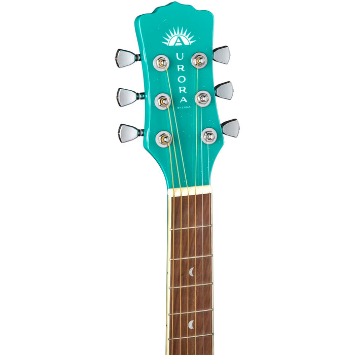 Luna Aurora Borealis Guitar Teal