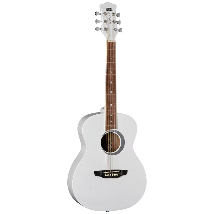 Luna Aurora Borealis Guitar White