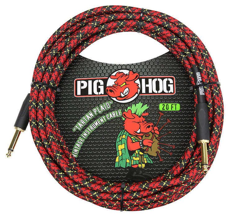 Pig Hog 20 Tartan Plaid Cable