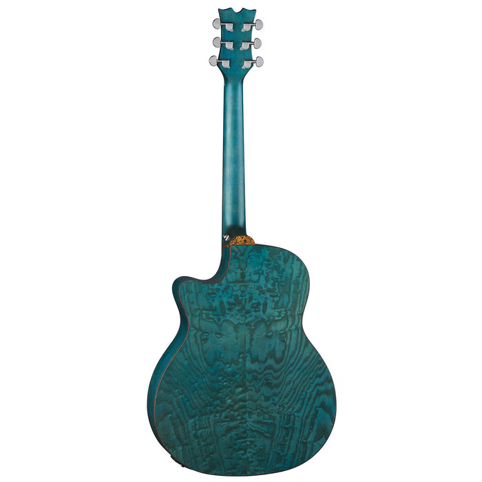 Dean Exotica Quilt Ash A/e Trans Blue Satin