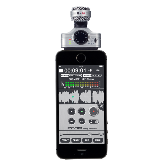 ZOOM iQ7 Lightning MS Microphone