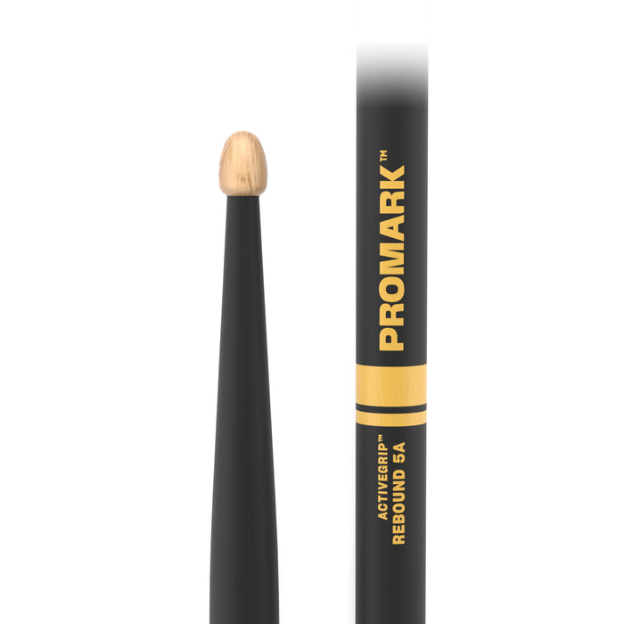 ProMark Rebound 5A ActiveGrip Hickory Drumstick, Acorn Wood Tip