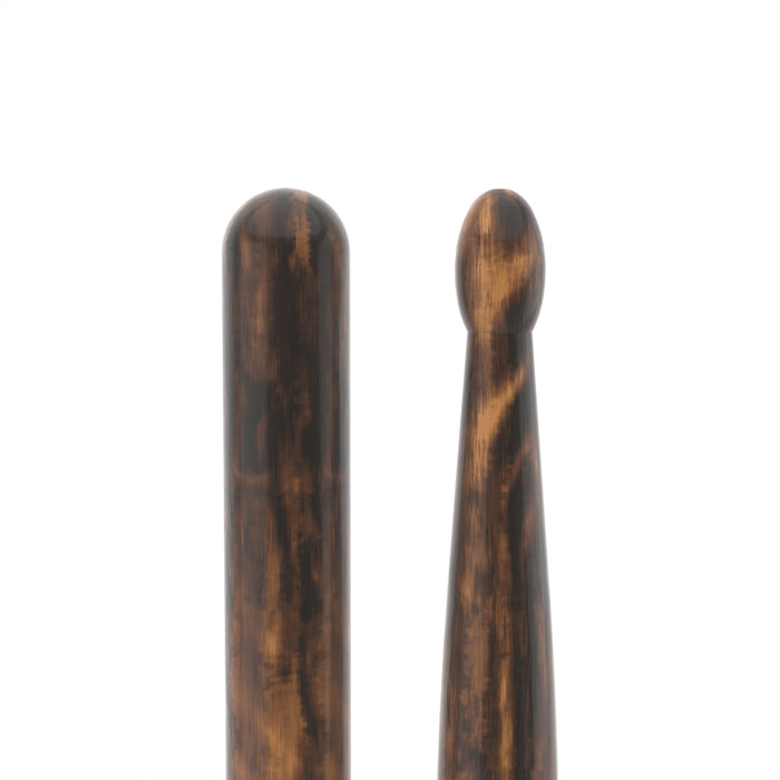 ProMark Classic 5B Fire Grain Hickory Drumstick, Oval Wood Tip