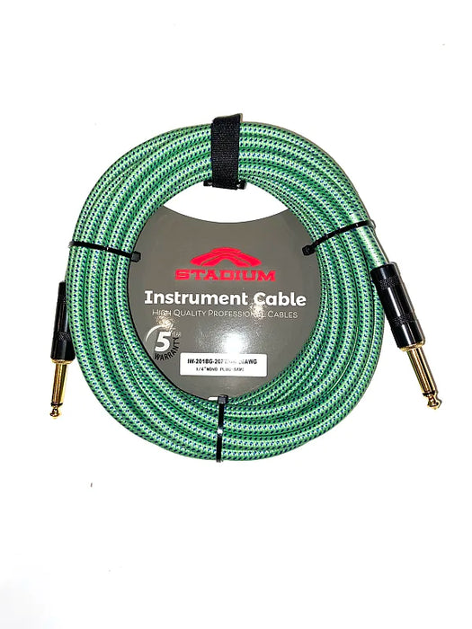 Stadium Pro Cable 20AGW 20' GRN